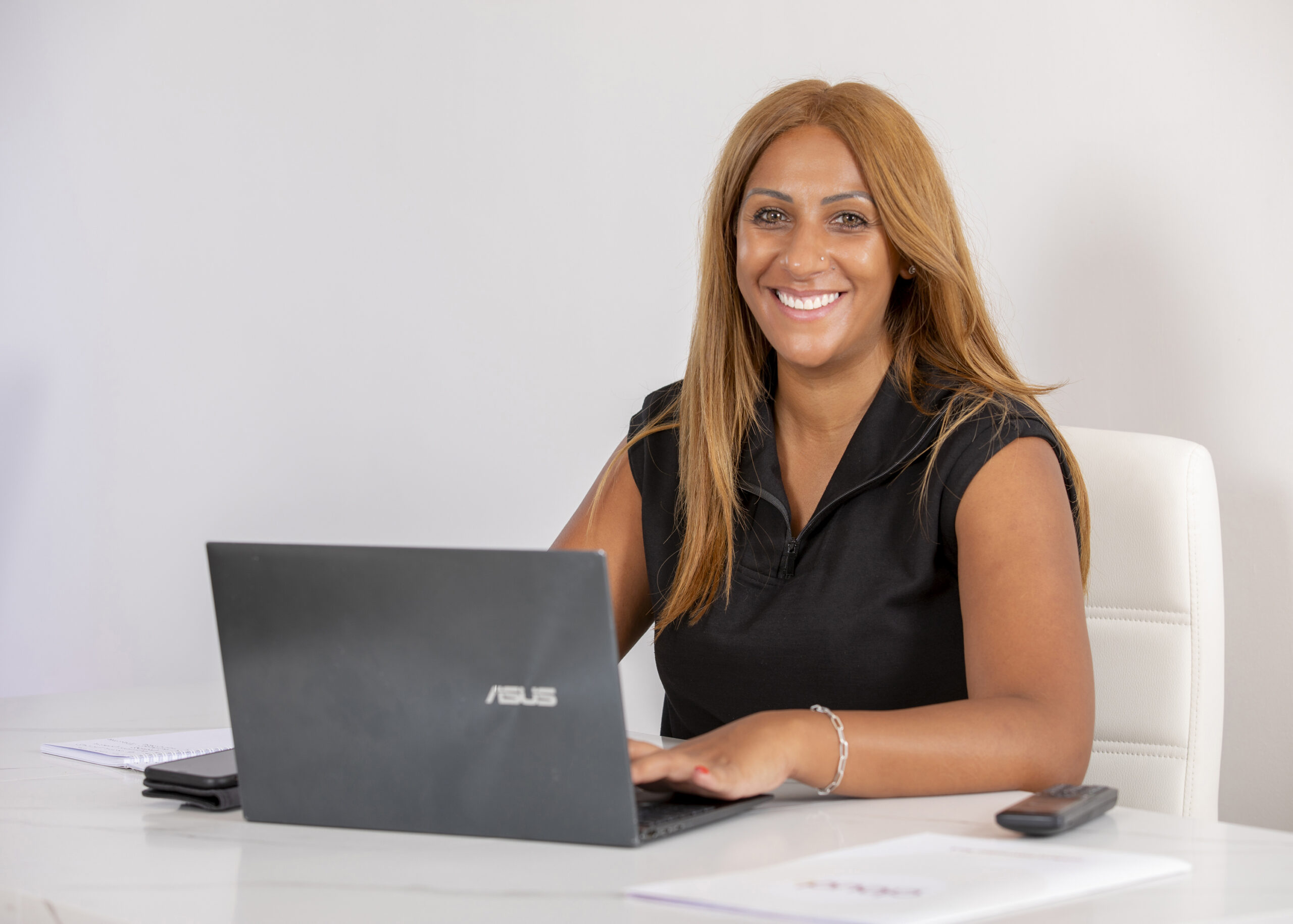 Samara Aslam at the Cloud9 Property office